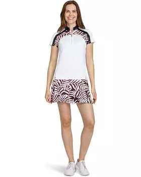 Топ Tail Activewear Edyna Short Sleeve Golf, цвет Nirvana Palms Dark