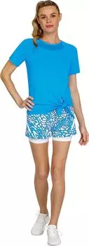 Топ Tail Activewear Zuma 8" Sleeve Tennis Top, цвет Destiny Blue