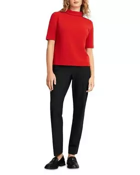 Топ Tali с коротким рукавом и воротником-стойкой HOBBS LONDON, красный