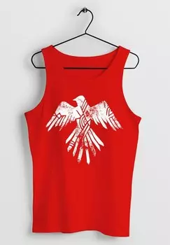 Топ TANK ADLER MOTIV AUFDRUCK ETHNO AZTEC FAS Neverless, красный