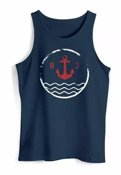 Топ TANK ANKER VINTAGE WASSER MUSKEL MUSCLE NE Neverless, темно-синий