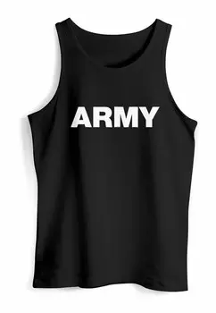 Топ TANK- ARMY PRINT MUSCLE NEV Neverless, черный