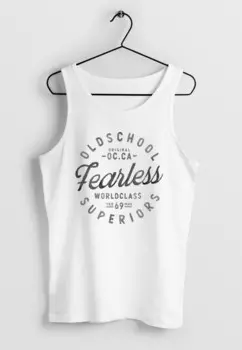 Топ TANK AUFSCHRIFT OLDSCHOOL FEARLESS RETRO Neverless, белый