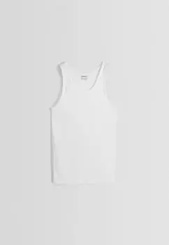Топ Tank Bershka, белый