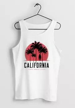 Топ TANK CALIFORNIA PALMEN SANTA MONICA BEACH SOMMER SONN Neverless, белый