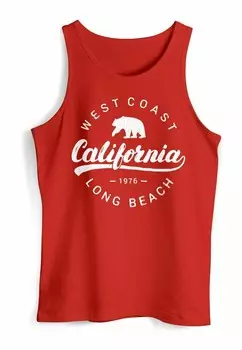 Топ TANK CALIFORNIA REPUBLIC MUSKELSHIRT MUSCLE Neverless, красный