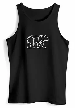 Топ TANK DESIGN PRINT BR BEAR TIERMOTIV OUTDOOR Neverless, черный