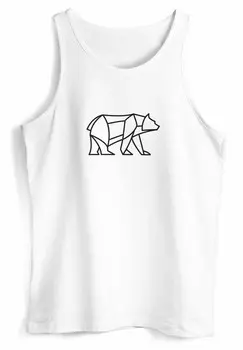 Топ TANK DESIGN PRINT BR BEAR TIERMOTIV OUTDOOR Neverless, белый
