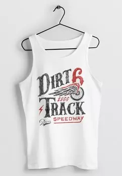 Топ TANK- DIRT TRACK RACING MUSKEL Neverless, кремовый