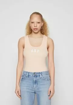 Топ TANK GAP, мраморный абрикос