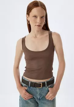 Топ TANK Koton, коричневый
