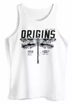 Топ TANK LIBELLE SCHMETTERLING GRAFIK DESIGN PR Neverless, белый