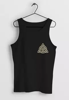 Топ TANK LOGO WIKINGER NORDISCHE MYTHOLOGIE VALKNUT WOTANSKNOTEN VALHALLA MUSKEL Neverless, черный
