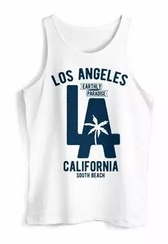 Топ TANK LOS ANGELES CALIFORNIA LA PALME Neverless, белый