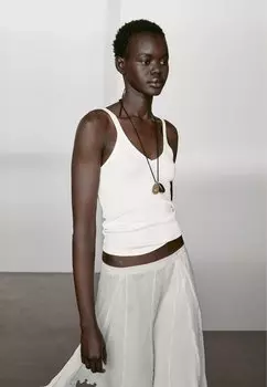 Топ TANK Massimo Dutti, белый