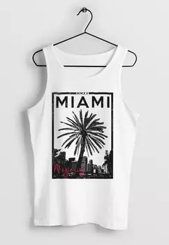 Топ TANK MIAMI BEACH PALMEN SKYLINE NEVERLESS Neverless, белый