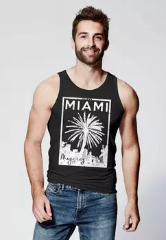 Топ TANK MIAMI BEACH PALMEN SKYLINE NEVERLESS Neverless, черный