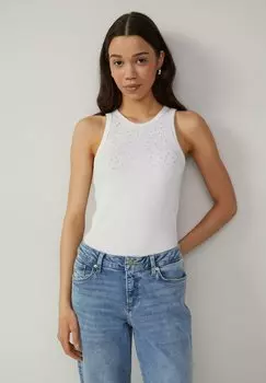 Топ TANK MIT SCHMUCKSTEINE QS, белый