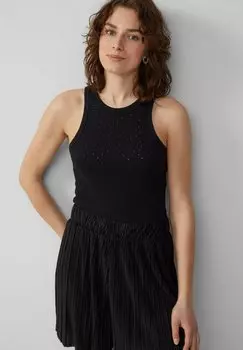 Топ TANK MIT SCHMUCKSTEINE QS, черный