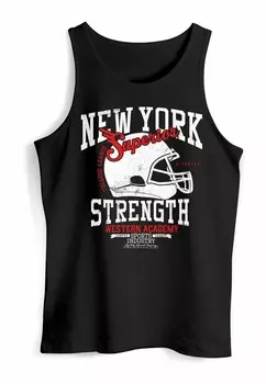 Топ TANK-NEW YORK SUPERIOR FOOTBALL HELMET MUSKEL MU Neverless, черный