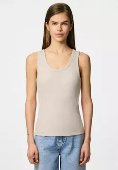Топ TANK PCMAY Pieces, бежевый