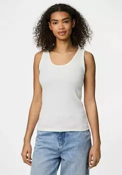 Топ TANK PCMAY Pieces, кремовый