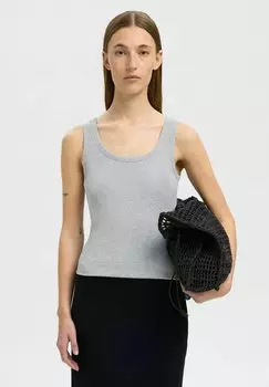 Топ TANK Selected Femme, серый