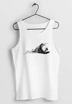 Топ TANK- SURF SUPPLY SURFBOARD WAVE WELLE WELLENREITEN UR Neverless, белый