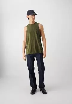 Топ Tank Tees 2 Pack Tommy Jeans, цвет washed black/drab olive green