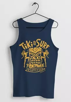 Топ TANK- TIKI MASKE SURF HONOLULU HAWAII BEACH SUPPLY SO Neverless, желтый