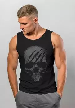 Топ TANK TOTENKOPF SKULL TOTENSCHDEL SKELETT AUFDRUCK MUSKEL STREETSTYLE Neverless, цвет schwarz