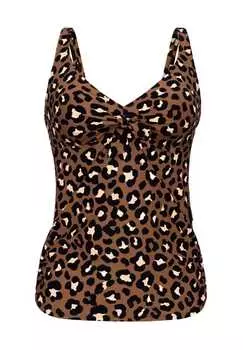 Топ танкини Animal Magic "Алина" с широкими лямками Rosa Faia, цвет 765 toffee