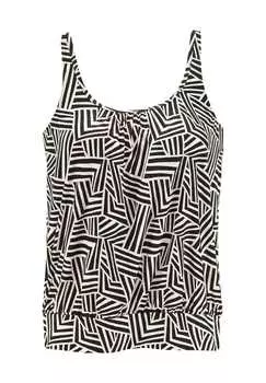 Топ танкини Cleo с широкими бретелями Lascana, черный