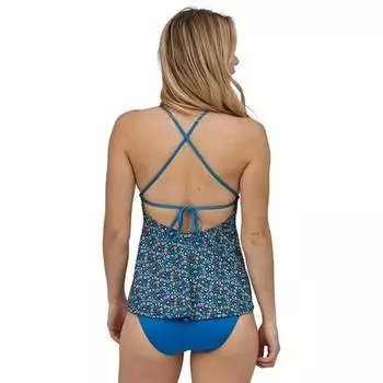 Топ танкини Glassy Dawn женский Patagonia, цвет Cover Crop Wild/Superior Blue