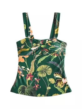 Топ-танкини из бандо Next, цвет Green/Khaki/Dark green