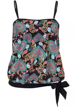 Топ танкини оверсайз Bpc Bonprix Collection, черный