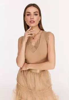 Топ Taranko, темно-бежевый