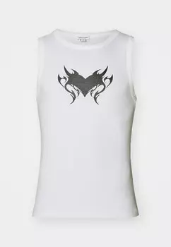 Топ TATTOO HEART VEST UNISEX Jaded London, белый