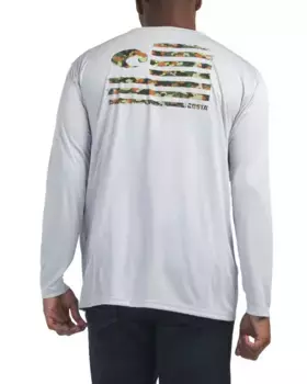 Топ Tech Pride с длинными рукавами Costa Del Mar, серый