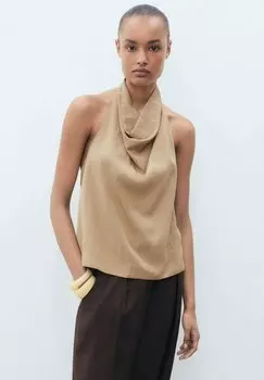 Топ TEN - Blouse Mango, бежевый