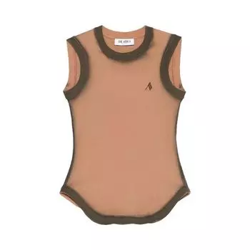 Топ The Attico Reese Tank Top 'Faded Terracotta', желто-коричневый