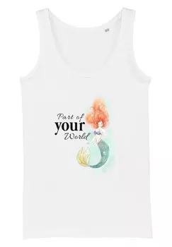 Топ THE LITTLE MERMAID PEACEFUL ARIEL WORLD Disney, белый