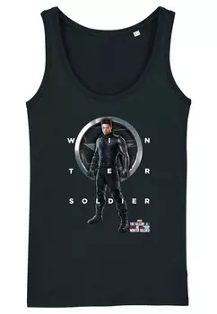 Топ THE WINTER SOLDIER WINTER SOLDIER GRID TEXT TAN Henry Tiger, черный