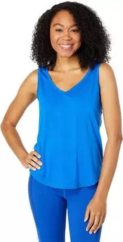 Топ THRIVE SOCIETE Sport V-Neck Tank, цвет Cobalt