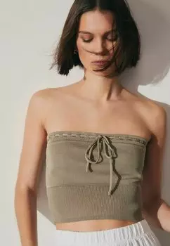 Топ TIE DETAIL BOOBTUBE Next, зеленый