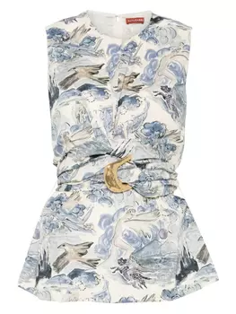 Топ Tizzy Altuzarra, синий