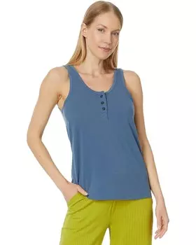 Топ Toad&Co Piru Henley Tank, цвет Pacific Blue