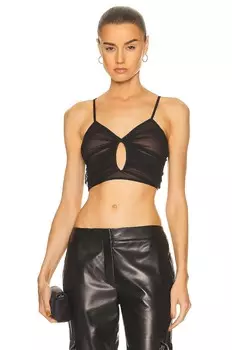 Топ Tom Ford Tulle Crop, черный