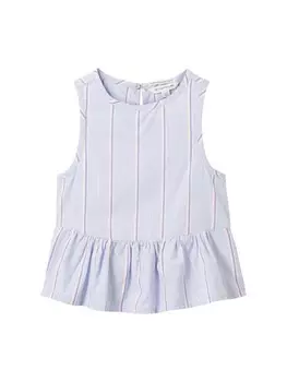 Топ TOM TAILOR, цвет Dusty blue/Light blue