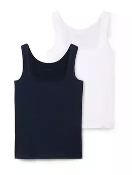 Топ TOM TAILOR, цвет Navy/White